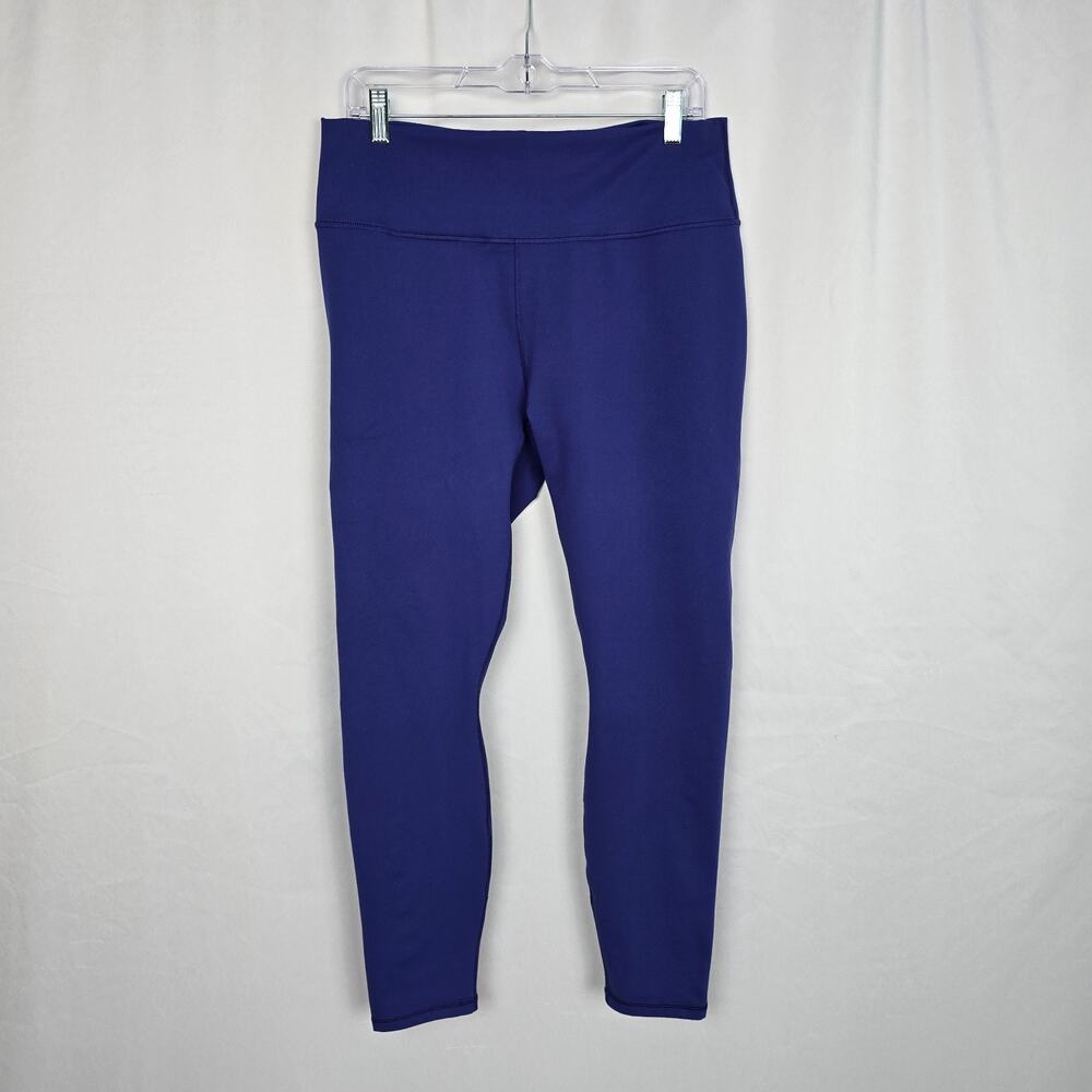 Fabletics PowerHold Leggings Women's L (estimate no tag) Purple High Waist Crop